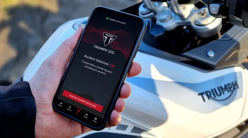 New Triumph SOS App - motorcycle accident detection and emergency alerting system - seconds save lives image